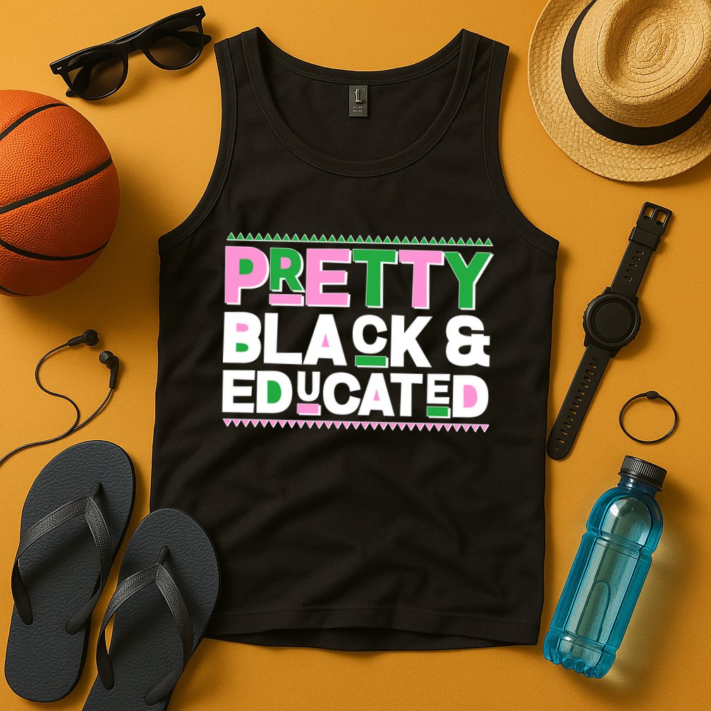 Pretty Black And Educated Tank Top