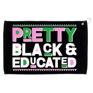 Pretty Black And Educated Grommeted Golf Towel