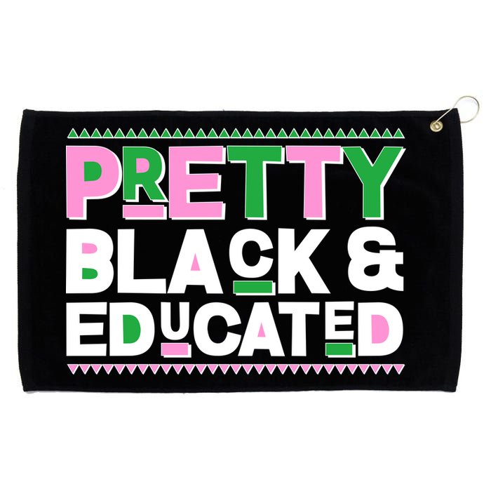 Pretty Black And Educated Grommeted Golf Towel