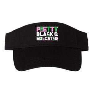 AKA Sorority Pretty Black And Educated Valucap Bio-Washed Visor