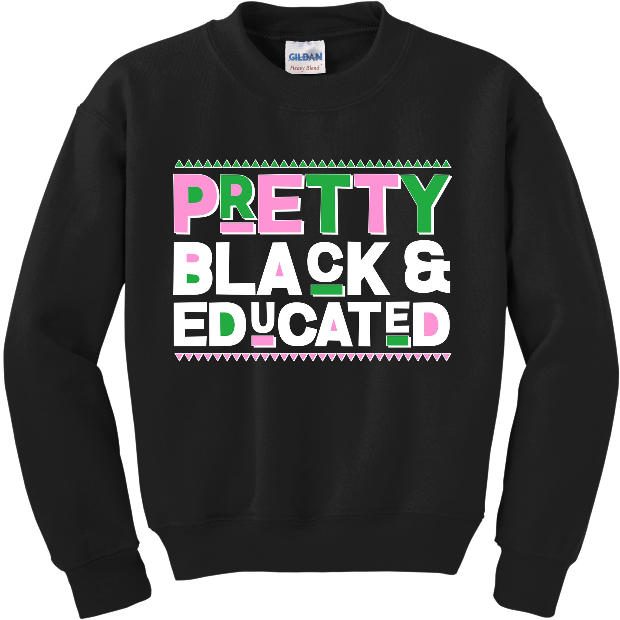 Pretty Black And Educated Kids Sweatshirt