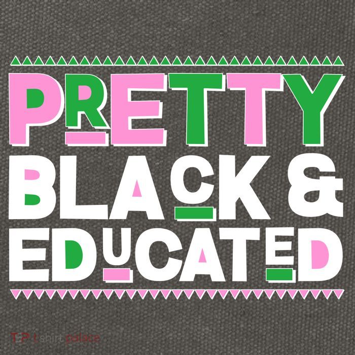 Pretty Black And Educated Cotton Canvas Backpack