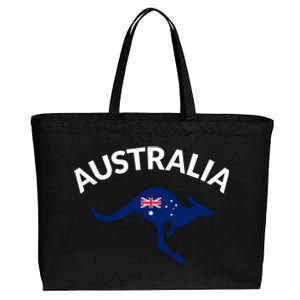 Australian Kangaroo Australia Flag Souvenir Gift Cotton Canvas Jumbo Tote