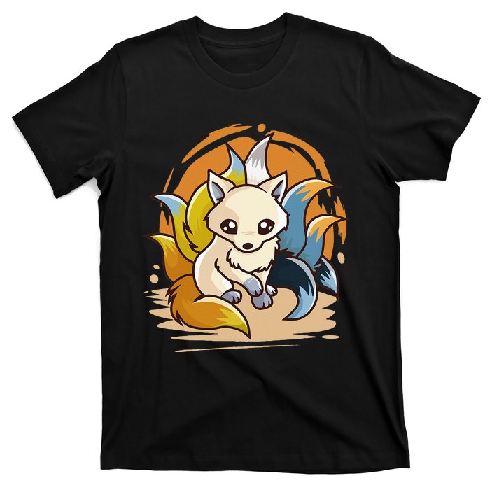 Aroace Kitsune Asexual Aromantic Pride Flag Aro Ace Gay Fox T-Shirt