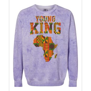 African King Art For Kente Cloth African Print Colorblast Crewneck Sweatshirt