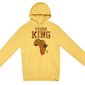 African King Art For Kente Cloth African Print Premium Pullover Hoodie