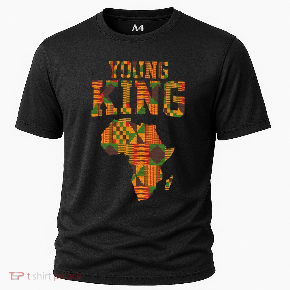 African King Art For Kente Cloth African Print Performance Shirt