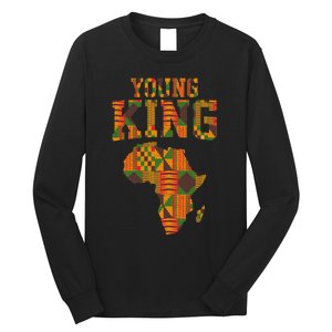 African King Art For Kente Cloth African Print Long Sleeve Shirt