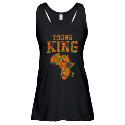 African King Art For Kente Cloth African Print Ladies Essential Flowy Tank