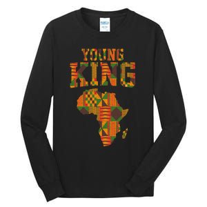 African King Art For Kente Cloth African Print Tall Long Sleeve T-Shirt