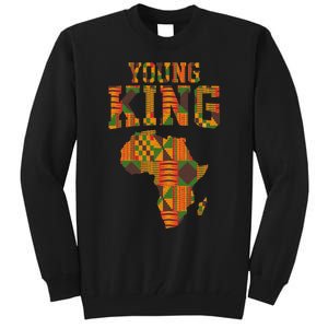 African King Art For Kente Cloth African Print Tall Sweatshirt