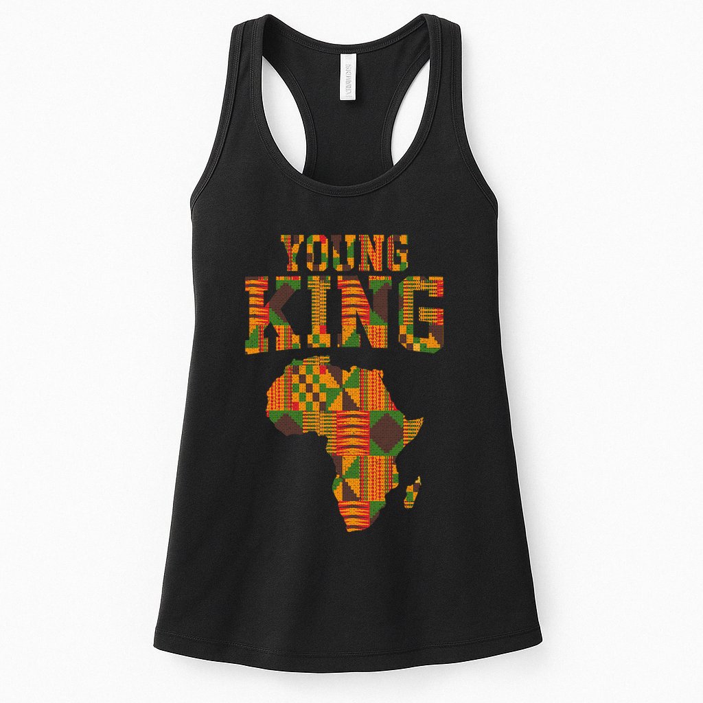 African King Art For Kente Cloth African Print Womens Tank Top