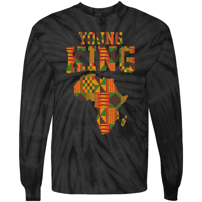 African King Art For Kente Cloth African Print Tie-Dye Long Sleeve Shirt