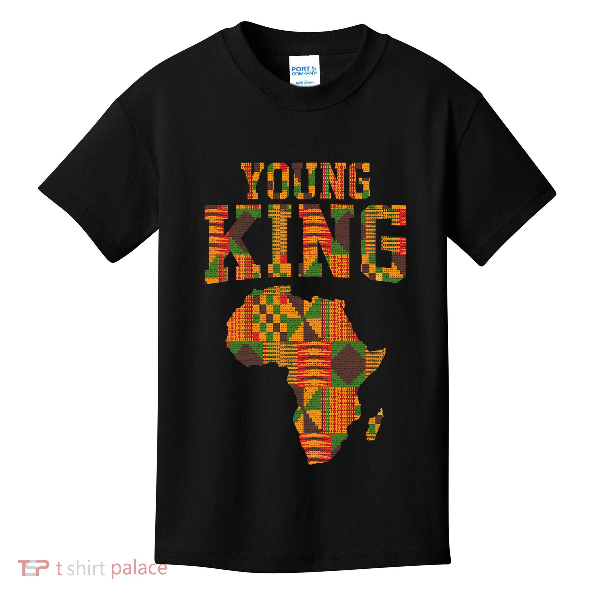 African King Art For Kente Cloth African Print Kids T-Shirt