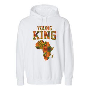 African King Art For Kente Cloth African Print Garment-Dyed Fleece Hoodie