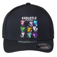 Axolotl Kawaii Axolotls Of The World Axolotl Animals Flexfit Unipanel Trucker Cap
