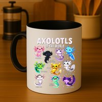 Axolotl Kawaii Axolotls Of The World Axolotl Animals Mug