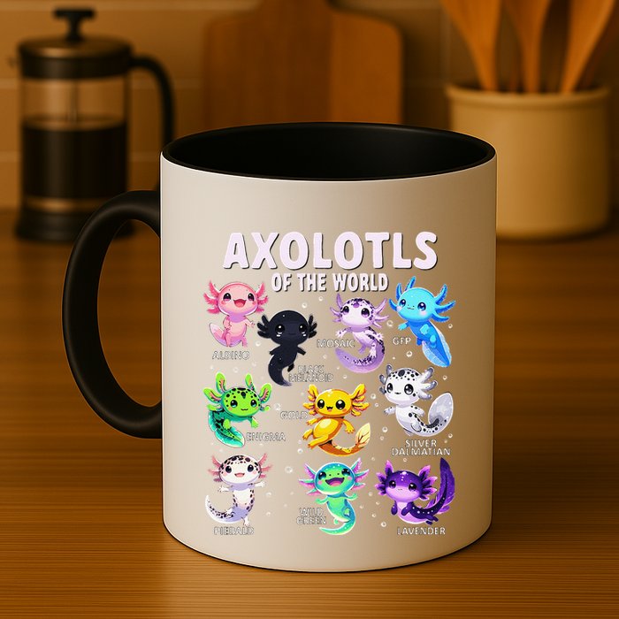 Axolotl Kawaii Axolotls Of The World Axolotl Animals Mug