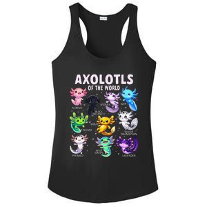 Axolotl Kawaii Axolotls Of The World Axolotl Animals Ladies PosiCharge Competitor Racerback Tank