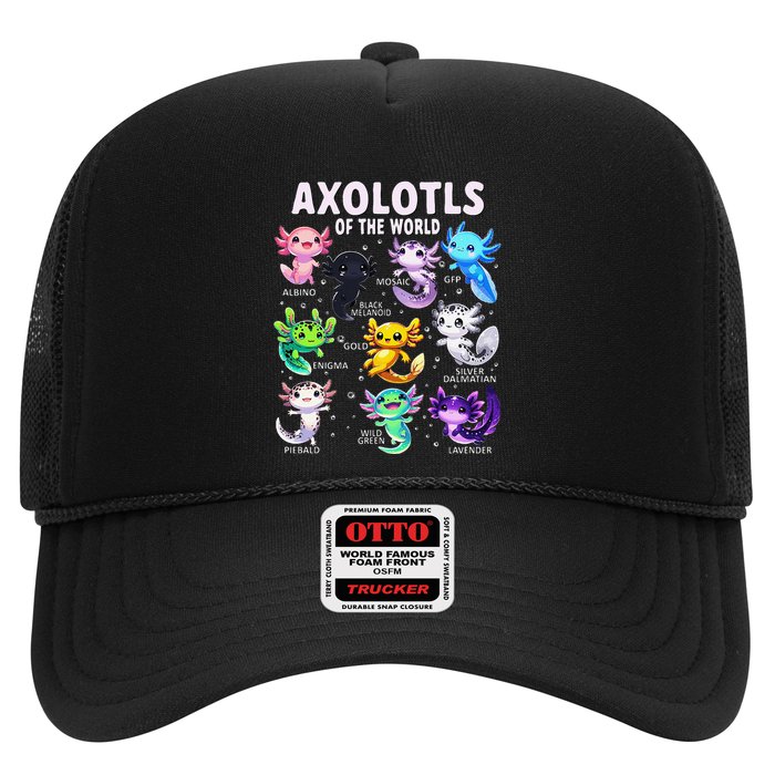 Axolotl Kawaii Axolotls Of The World Axolotl Animals Trucker Hat