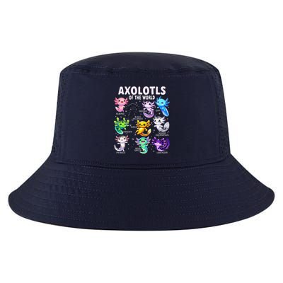 Axolotl Kawaii Axolotls Of The World Axolotl Animals Cool Comfort Performance Bucket Hat