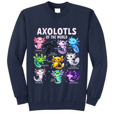 Axolotl Kawaii Axolotls Of The World Axolotl Animals Sweatshirt