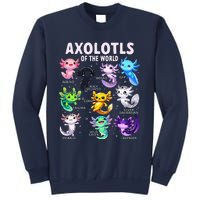 Axolotl Kawaii Axolotls Of The World Axolotl Animals Sweatshirt