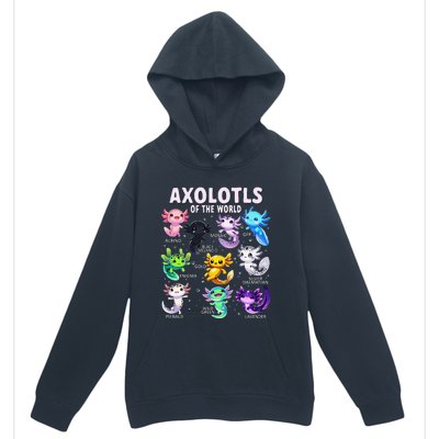 Axolotl Kawaii Axolotls Of The World Axolotl Animals Urban Pullover Hoodie