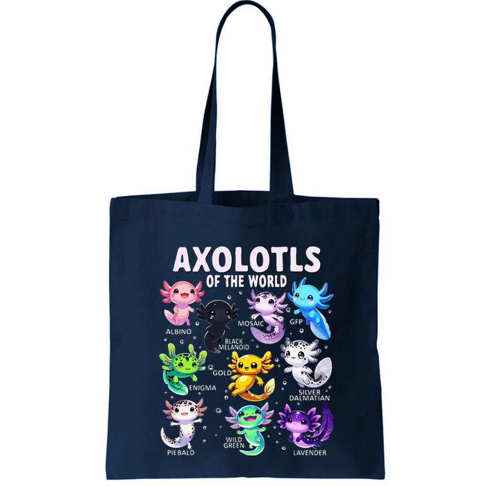 Axolotl Kawaii Axolotls Of The World Axolotl Animals Bag