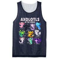 Axolotl Kawaii Axolotls Of The World Axolotl Animals Mesh Reversible Basketball Jersey Tank