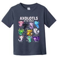 Axolotl Kawaii Axolotls Of The World Axolotl Animals Toddler T-Shirt