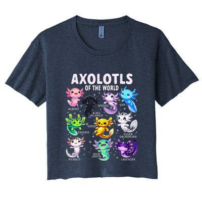 Axolotl Kawaii Axolotls Of The World Axolotl Animals Crop Top