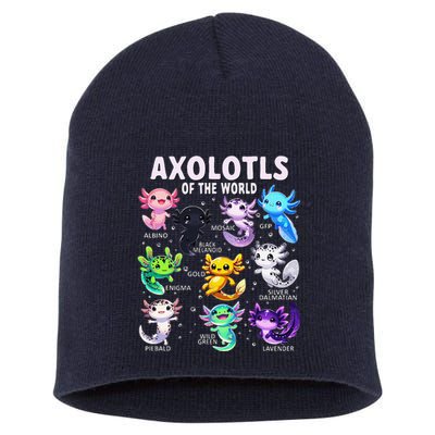 Axolotl Kawaii Axolotls Of The World Axolotl Animals Short Acrylic Beanie