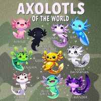 Axolotl Kawaii Axolotls Of The World Axolotl Animals Legacy Tie Dye Trucker Hat