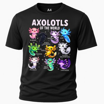 Axolotl Kawaii Axolotls Of The World Axolotl Animals Performance Shirt