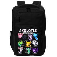 Axolotl Kawaii Axolotls Of The World Axolotl Animals Impact Tech Backpack