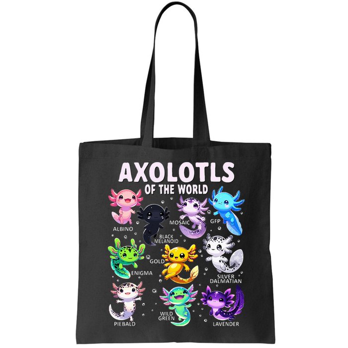Axolotl Kawaii Axolotls Of The World Axolotl Animals Bag