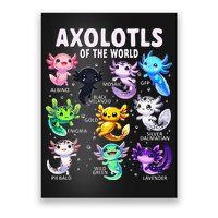 Axolotl Kawaii Axolotls Of The World Axolotl Animals Poster