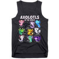 Axolotl Kawaii Axolotls Of The World Axolotl Animals Tank Top