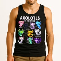 Axolotl Kawaii Axolotls Of The World Axolotl Animals Tank Top