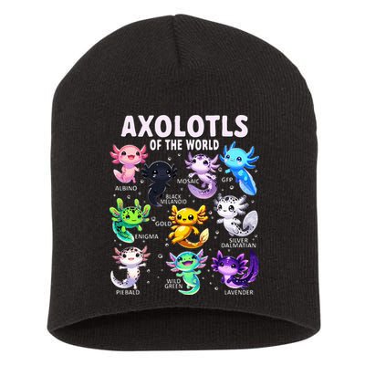 Axolotl Kawaii Axolotls Of The World Axolotl Animals Short Acrylic Beanie