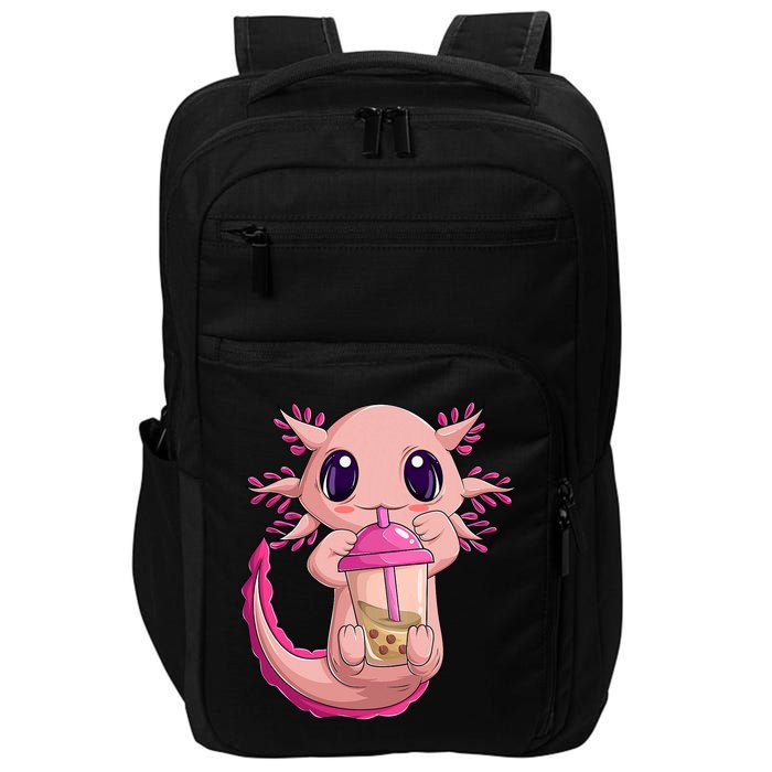 Axolotl Kawaii Anime Boba Tea Impact Tech Backpack