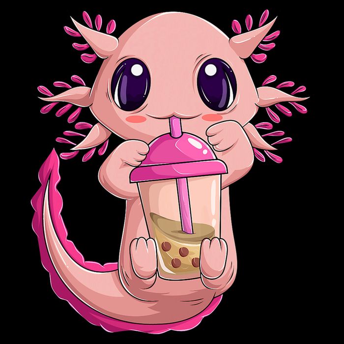 Axolotl Kawaii Anime Boba Tea Impact Tech Backpack