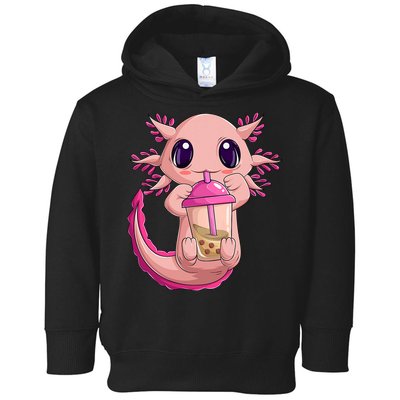 Axolotl Kawaii Anime Boba Tea Toddler Hoodie