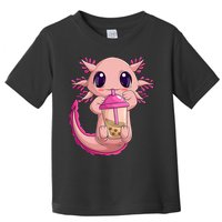 Axolotl Kawaii Anime Boba Tea Toddler T-Shirt