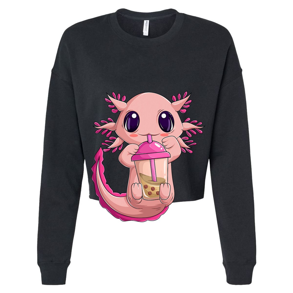 Axolotl Kawaii Anime Boba Tea Toddler T-Shirt