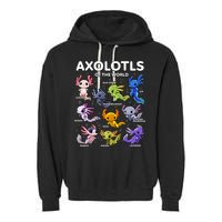 Axolotl Kawaii Axolotls Of The World Axolotl Animals Garment-Dyed Fleece Hoodie
