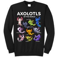 Axolotl Kawaii Axolotls Of The World Axolotl Animals Sweatshirt