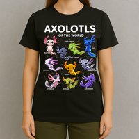 Axolotl Kawaii Axolotls Of The World Axolotl Animals T-Shirt