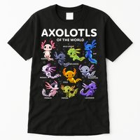 Axolotl Kawaii Axolotls Of The World Axolotl Animals Tall T-Shirt